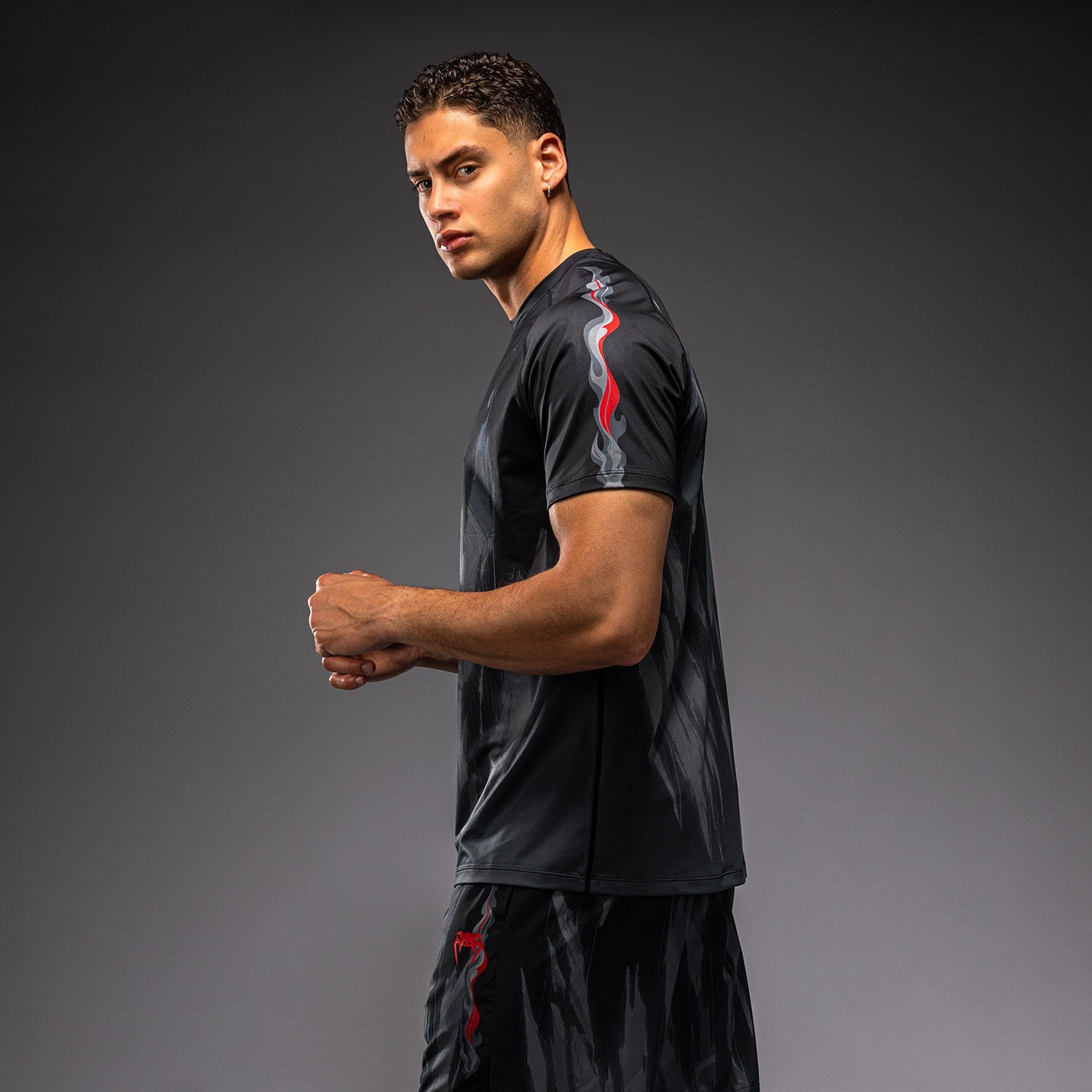 Venum Demon Dry Tech T-Shirt - Black/Grey  product-type_Dry Tech T-Shirts Venum