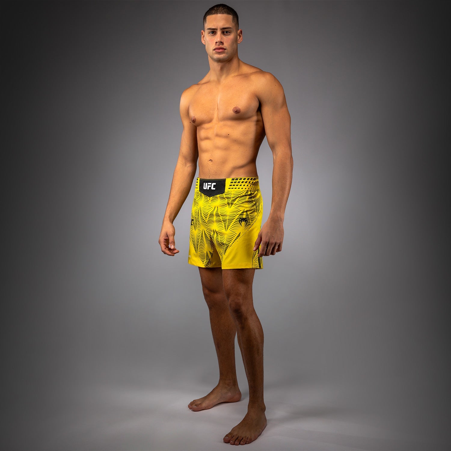 Men's UFC Zenith by Venum Yellow Authentic Fight Night Short Fit Fight Short Personalized