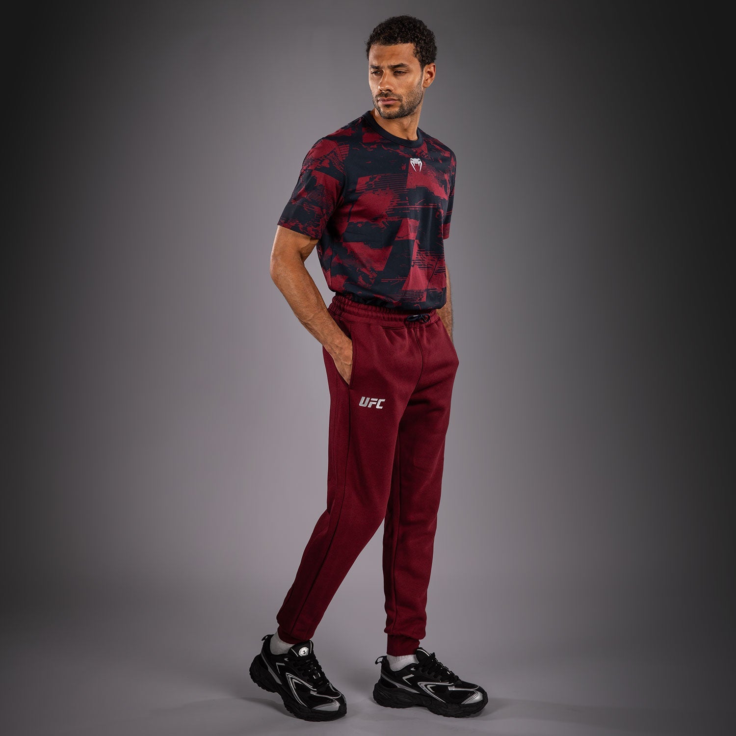 Men's UFC Zenith by Venum Burgundy Authentic Fight Week Pant  product-type_Jogging Pants Venum