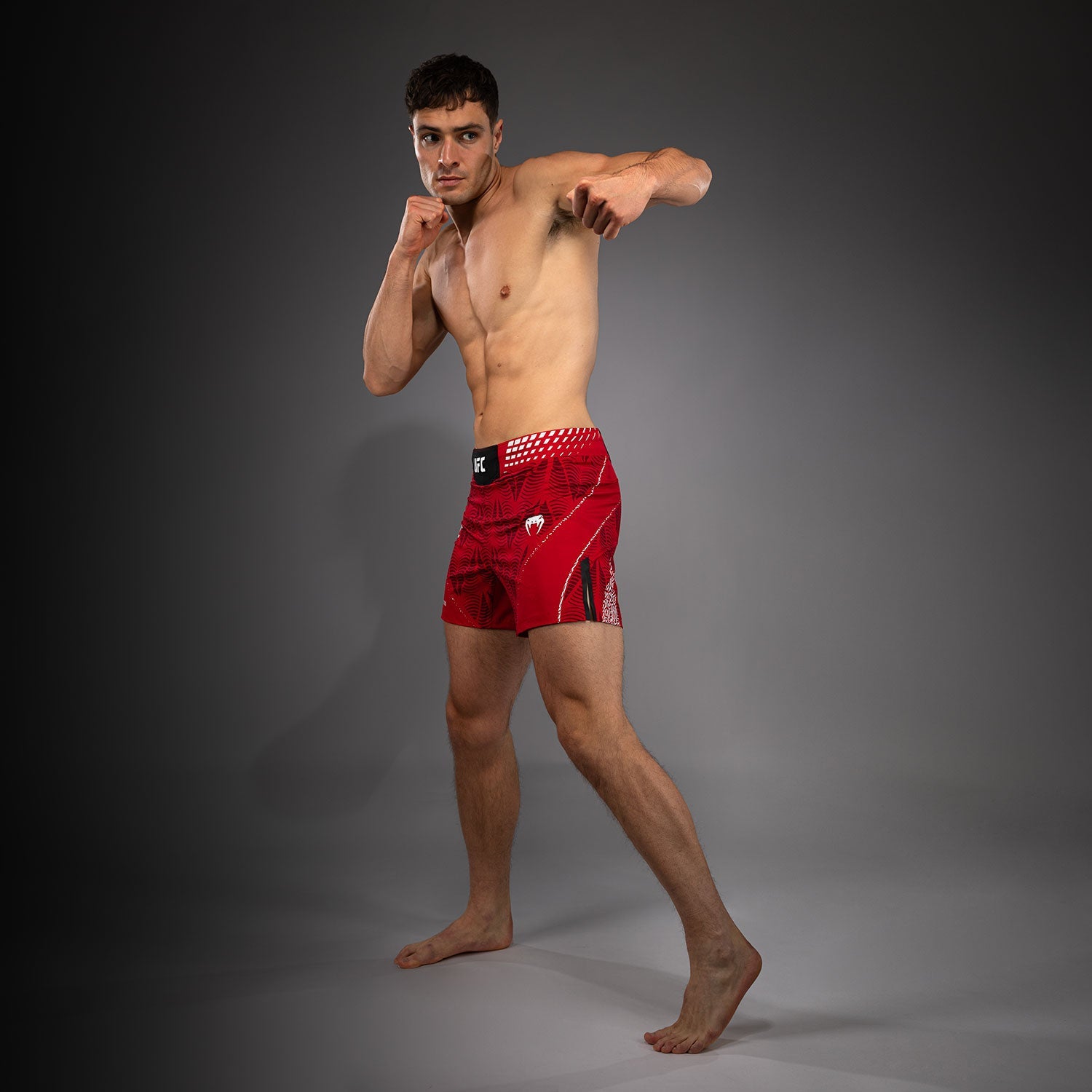Men's UFC Zenith by Venum Red Authentic Fight Night Short Fit Fight Short Personalized