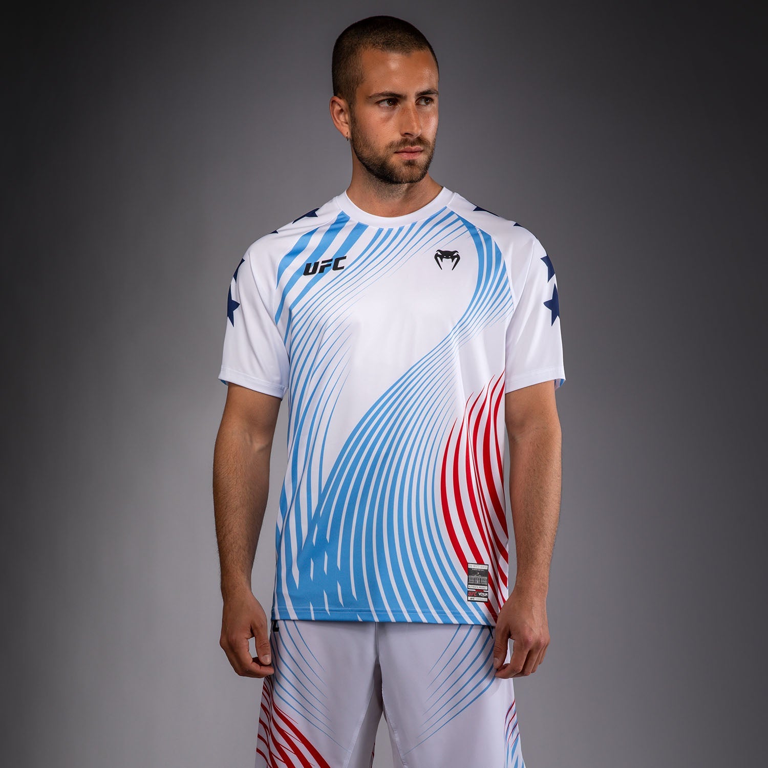 Men's UFC Freedom 250 by Venum White Authentic Fight Night Walkout Jersey - Fighter