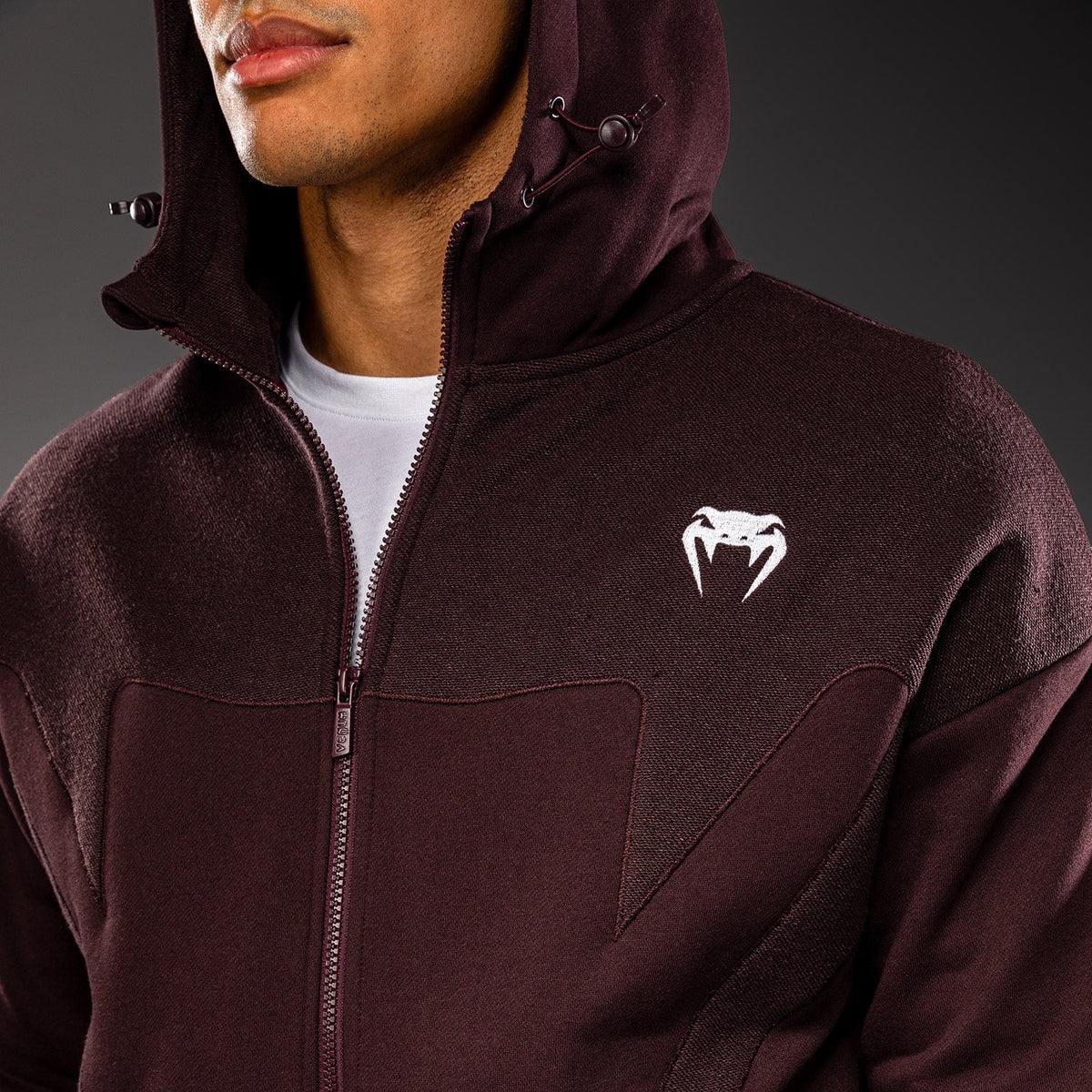 Venum Attack Fleece & Weave Track Jacket - Burgundy  product-type_Sweatshirts Venum