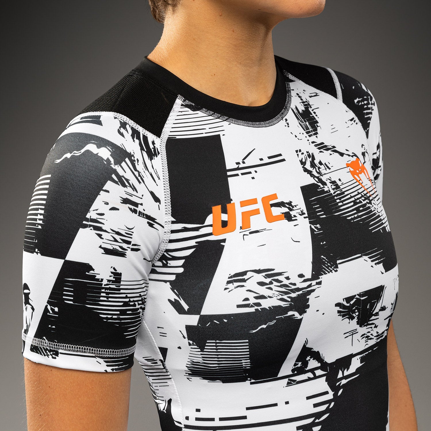 Women’s UFC Zenith by Venum White Authentic Fight Week Performance Short Sleeve Rashguard  product-type_Compression T-Shirts Venum