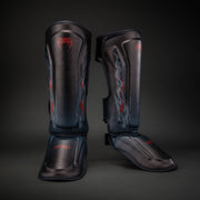 Venum Demon Shin Guards - Black/Grey  product-type_Shin guards Venum