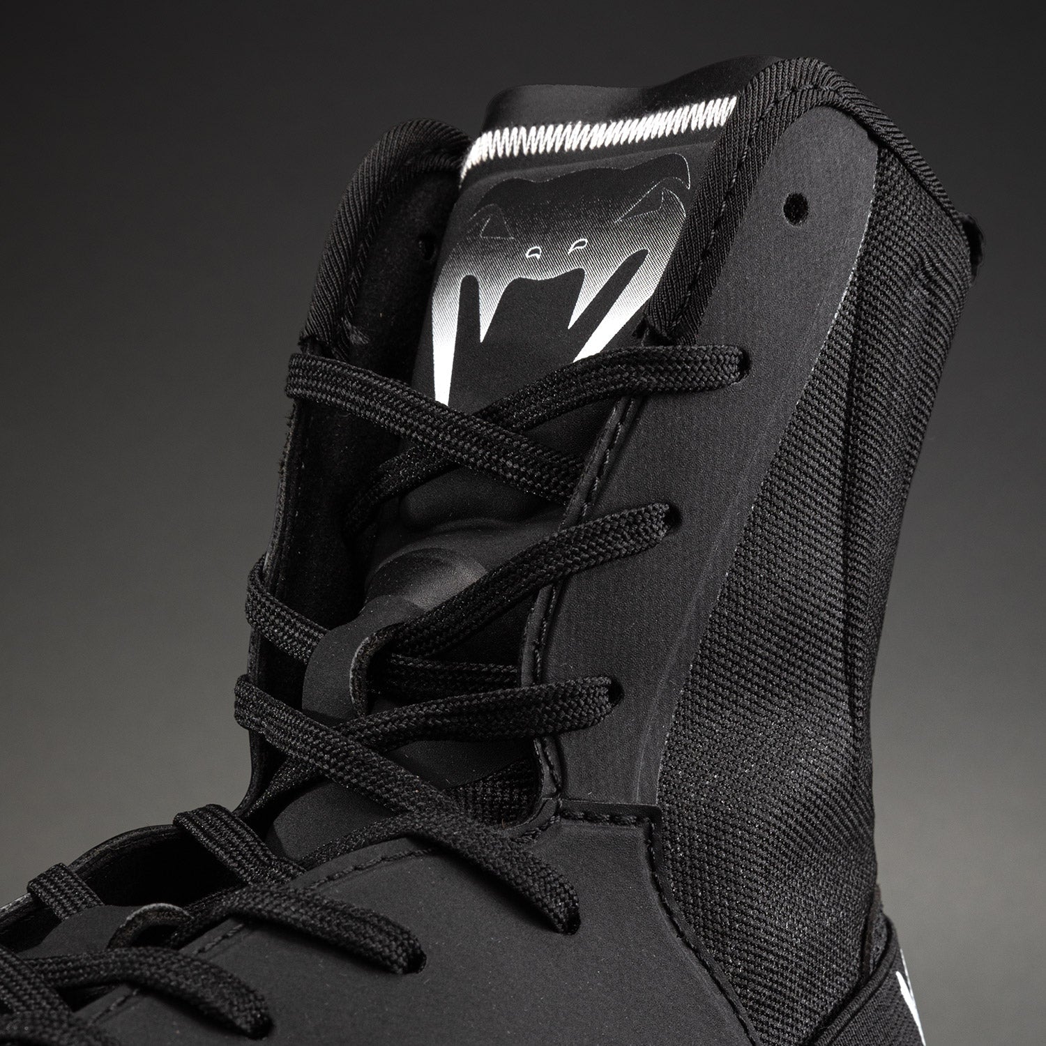 Venum Elite Neo Boxing Shoes - Black/White  product-type_Boxing shoes Venum