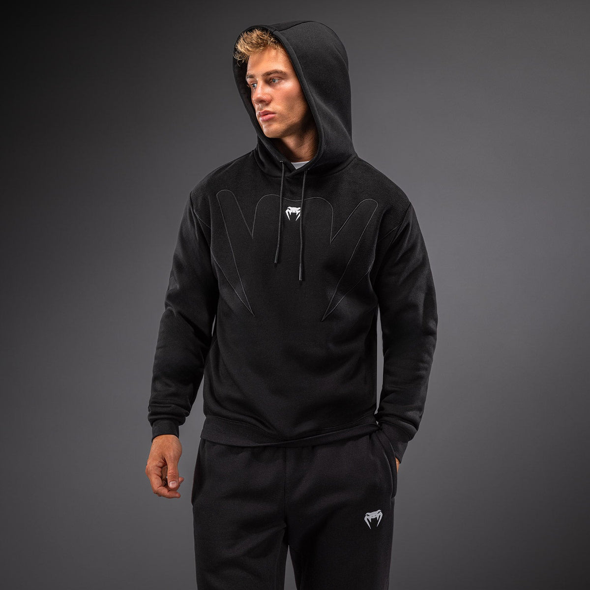 Venum Attack Fleece & Weave Hoodie - Black  product-type_Sweatshirts Venum