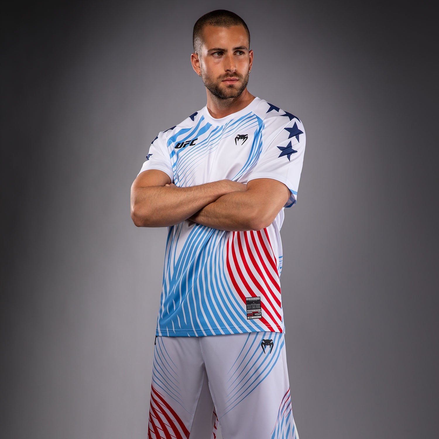 Men's UFC Freedom 250 by Venum White Authentic Fight Night Walkout Jersey - Fighter