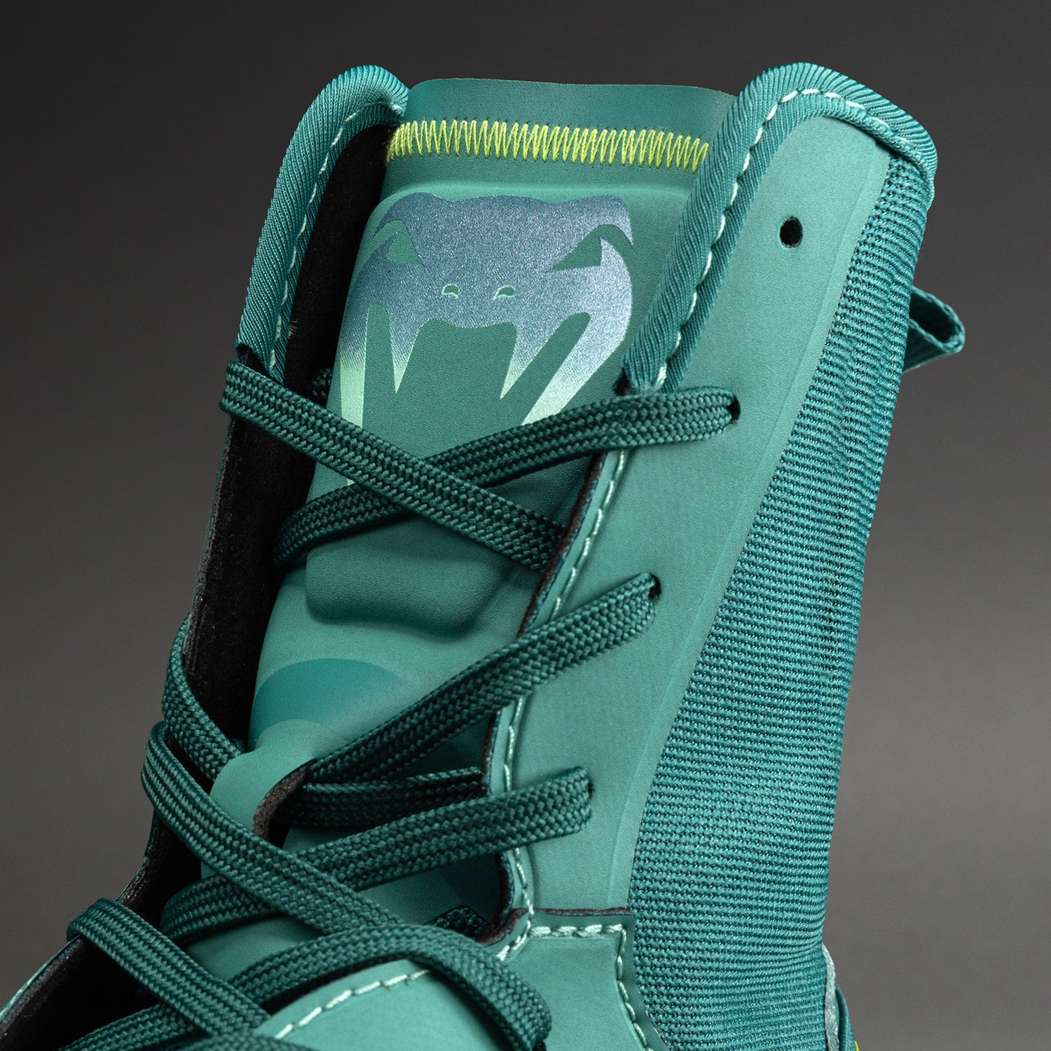 Venum Elite Neo Boxing Shoes - Green/ Neon Yellow  product-type_Boxing shoes Venum