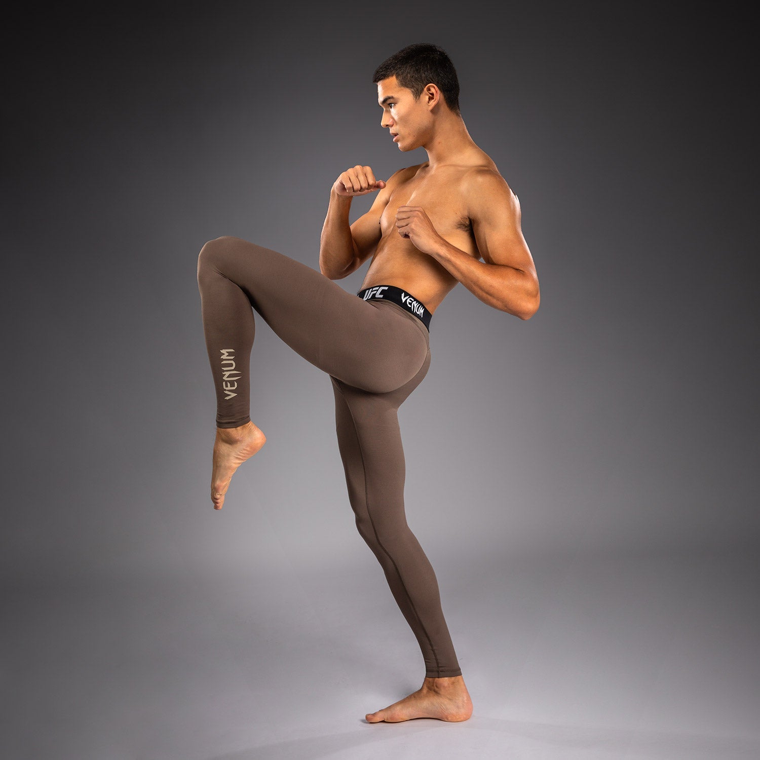 Venum UFC Unity by Venum Authentic Fight Week Men's Performance Tight - Brown  product-type_Compression Pants Venum