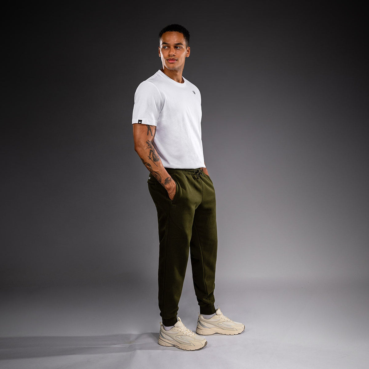 Venum Attack Fleece & Weave Joggers - Khaki  product-type_Jogging Pants Venum