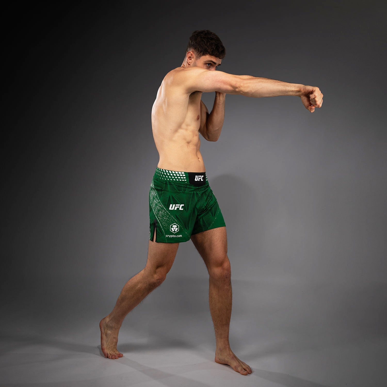 Men's UFC Zenith by Venum Green Authentic Fight Night Short Fit Fight Short Personalized