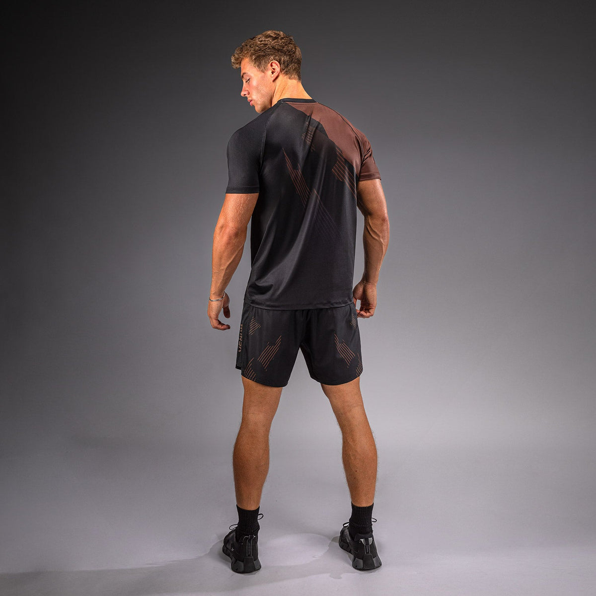 Venum No-Gi 6.0 Dry Tech T-Shirt - Black/Brown  product-type_Dry Tech T-Shirts Venum