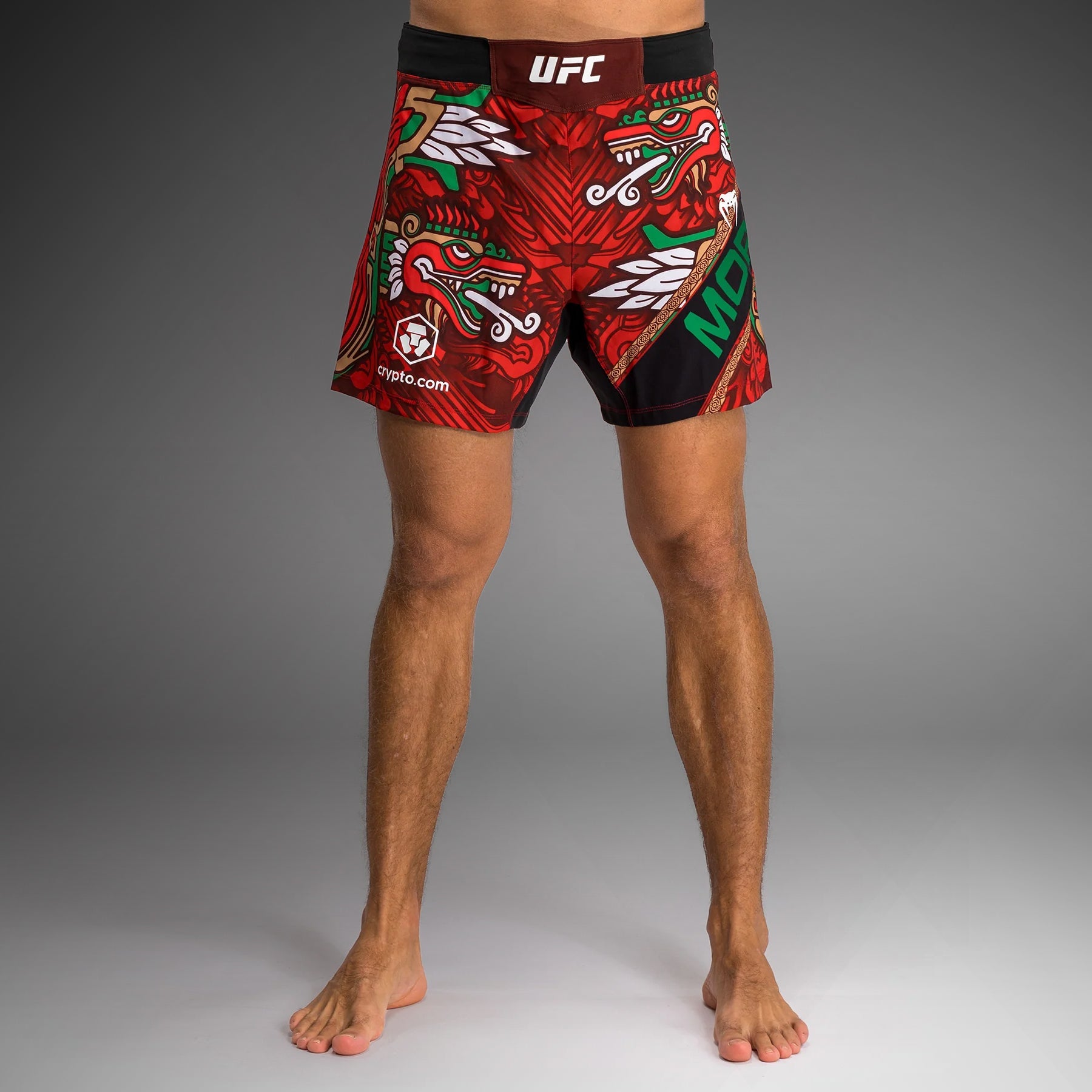 Men's UFC Unrivaled by Venum Red Brandon Moreno Short Fit Fight Short