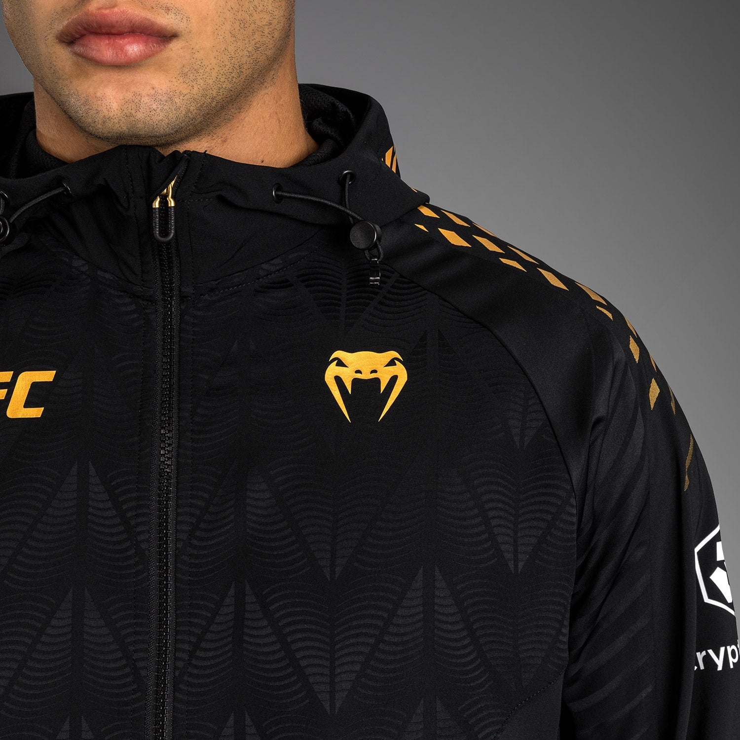 Men's UFC Zenith by Venum Champion Authentic Fight Night Walkout Hoodie Personalized