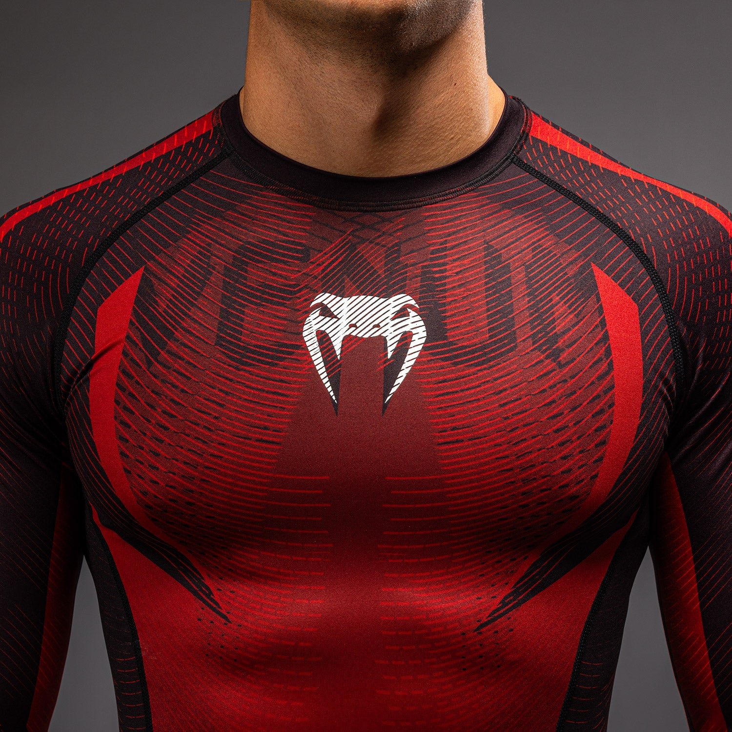 Venum Galactic 3.0 Long Sleeve Rashguard - Red/Silver  product-type_Compression T-Shirts Venum