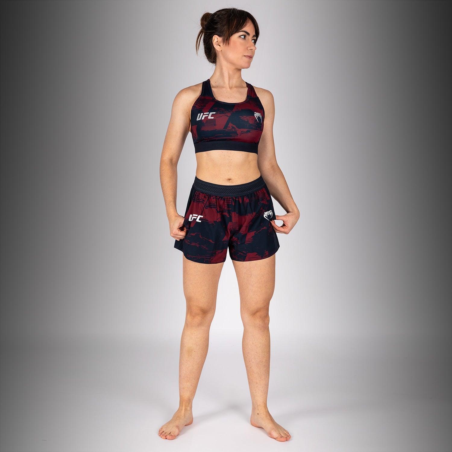 Women’s UFC Zenith by Venum Burgundy Authentic Fight Week Performance Short  product-type_Training shorts Venum