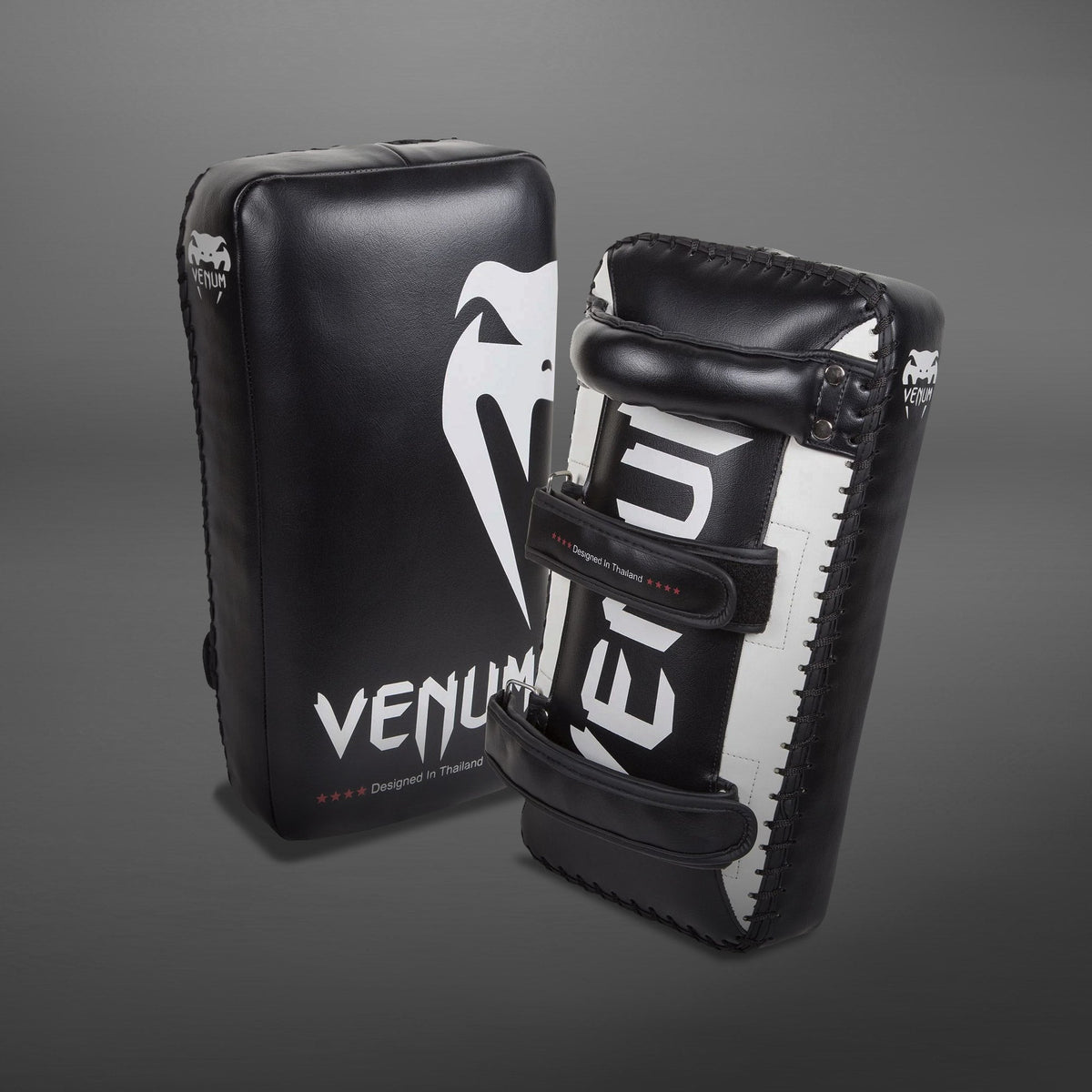Venum Giant Kick Pads - Black/Ice (Pair)  product-type_Kick pads Venum