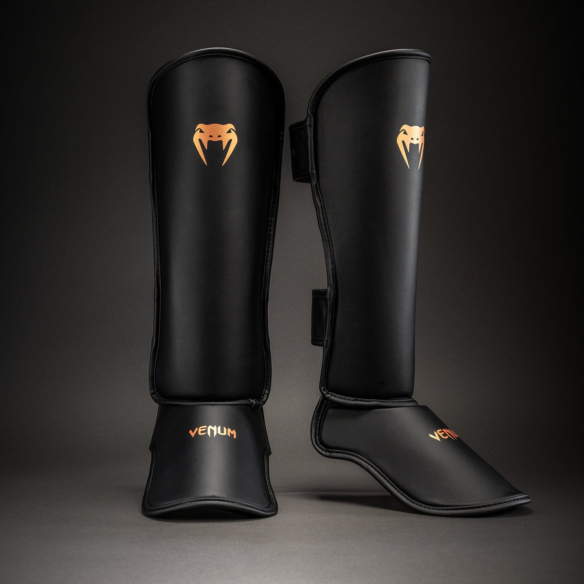 Venum Contender 1.5 Shin Guards - Black/Copper  product-type_Shin guards Venum