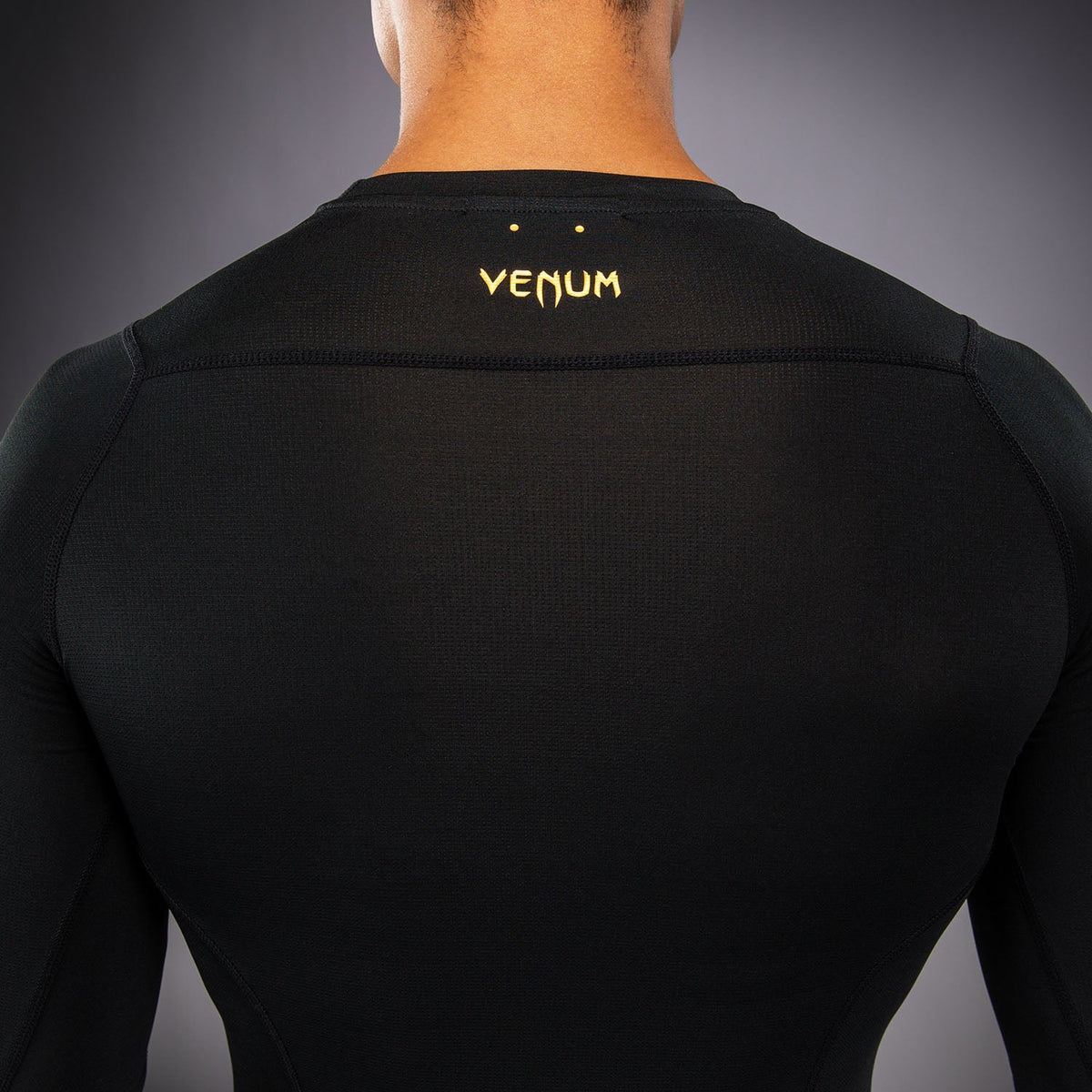 Venum G-Core Long Sleeve Rashguard - Black/Gold  product-type_Compression T-Shirts Venum