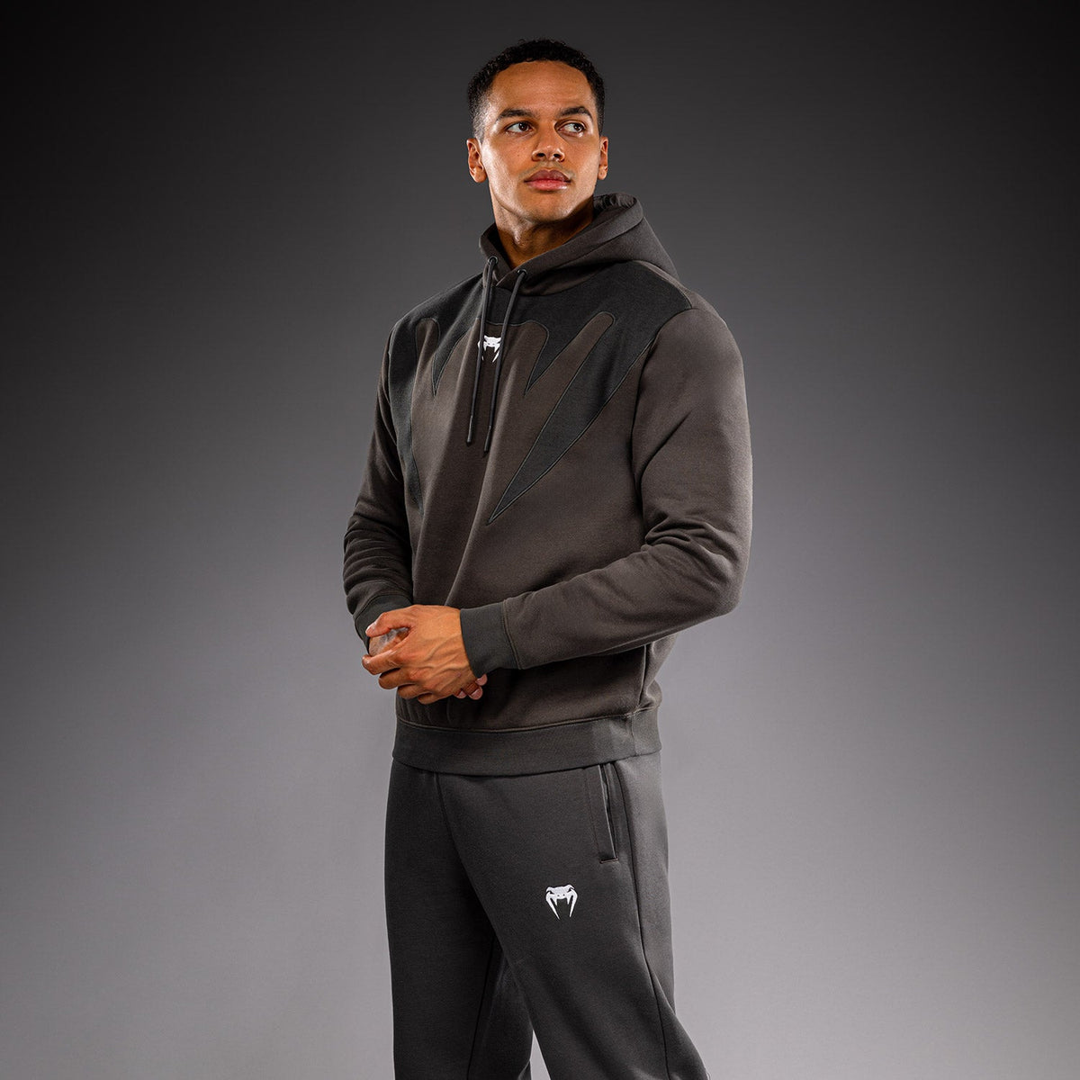 Venum Attack Fleece & Weave Hoodie - Grey  product-type_Sweatshirts Venum