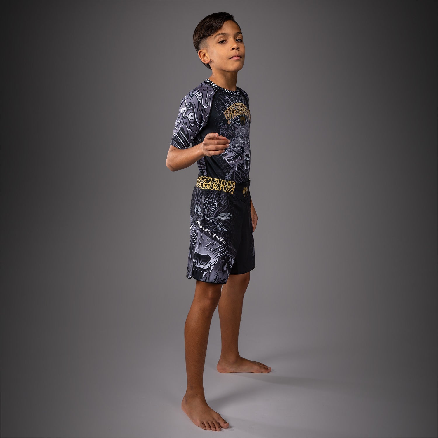 Venum Wolf Atak Kids Short Sleeve Rashguard