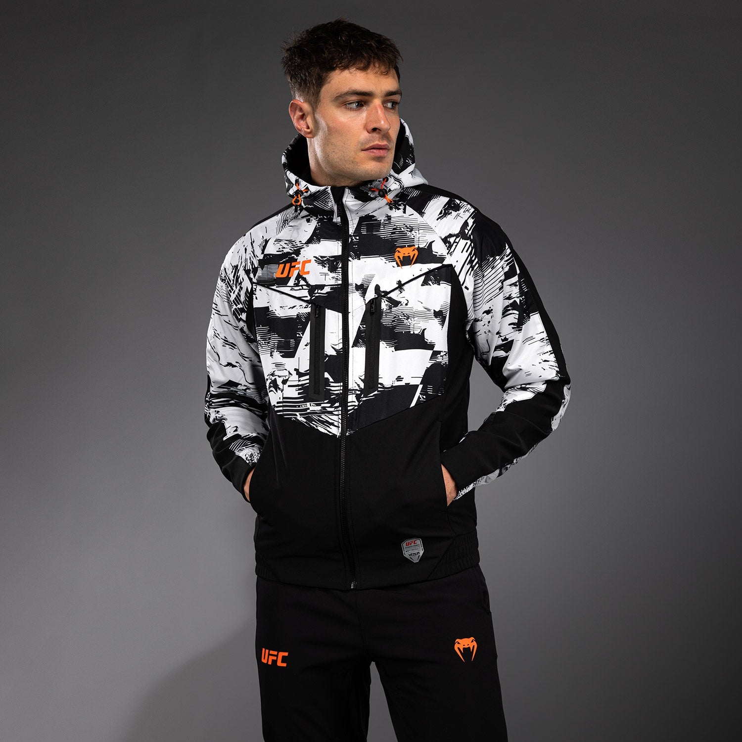 Men's UFC Zenith by Venum White Authentic Fight Week Zip Hoodie  product-type_Jackets Venum