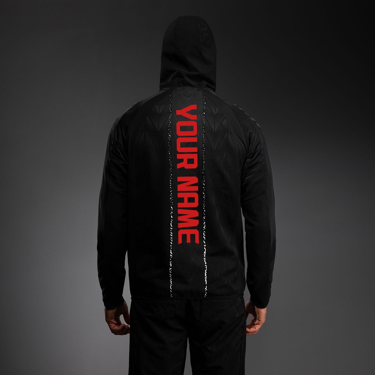Men's UFC Zenith by Venum Black Authentic Fight Night Walkout Hoodie Personalized