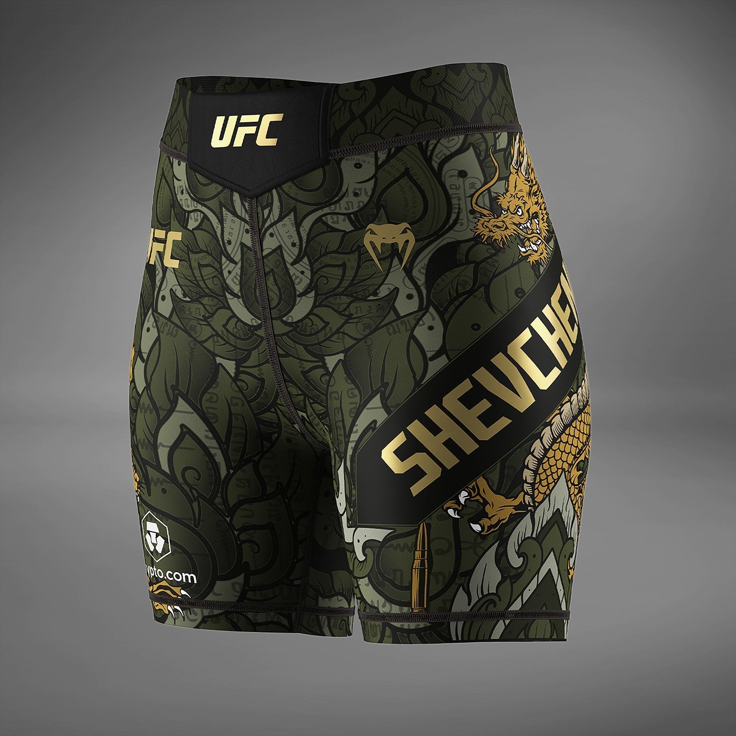 Women's UFC Unrivaled by Venum Green Valentina Shevchenko Vale Tudo Short