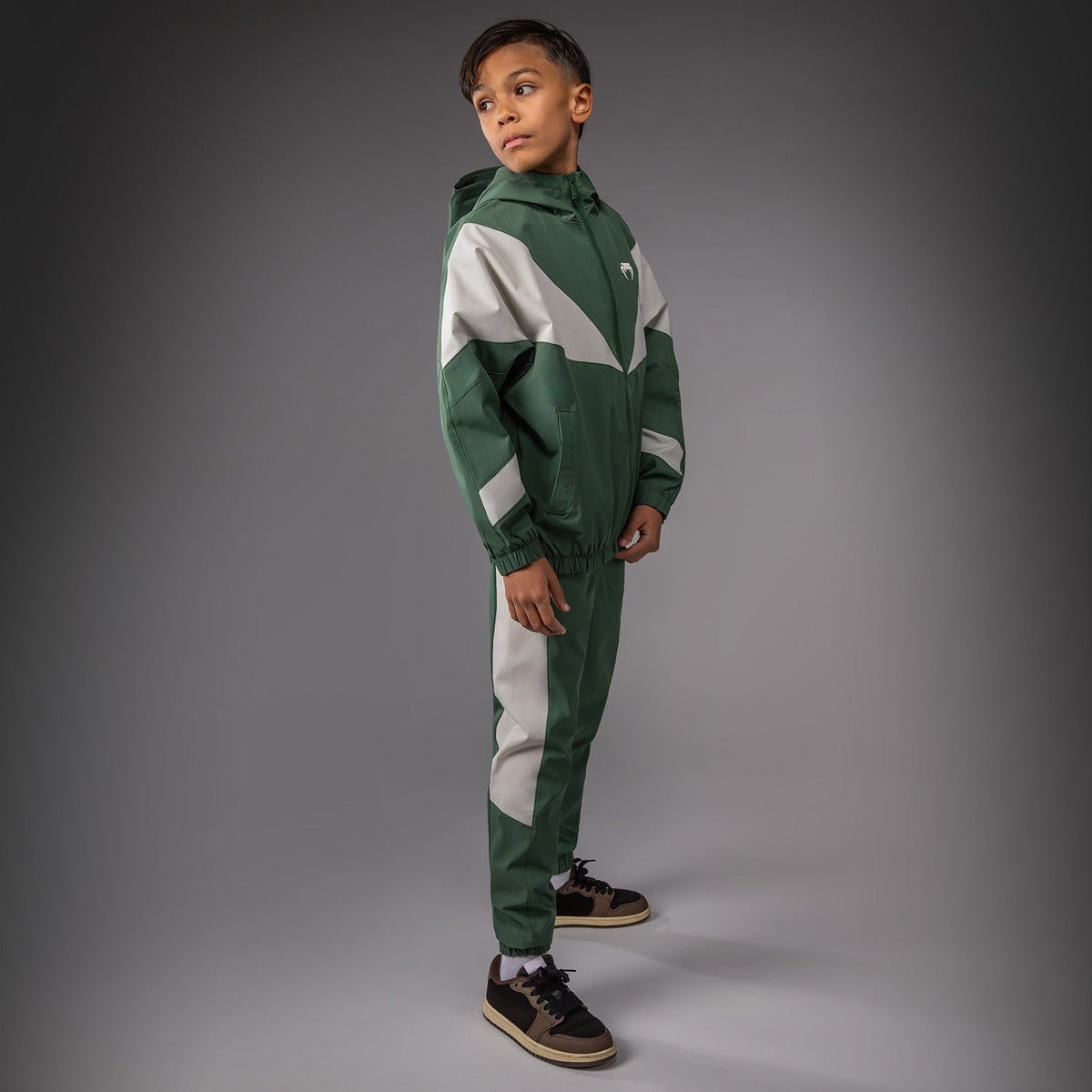 Venum Vectra Kids Track Jackets - Forest Green/ Off White  product-type_Jackets Venum