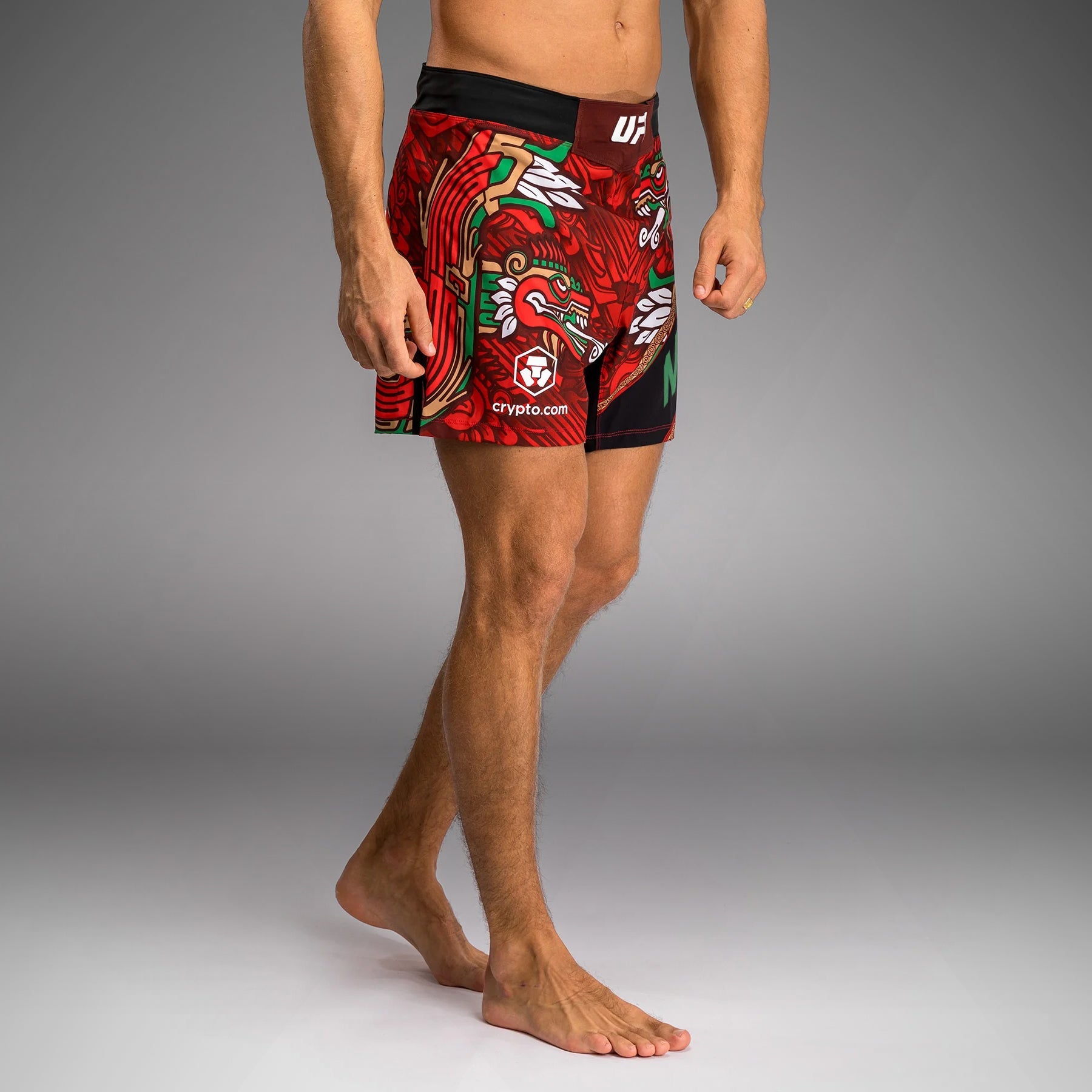 Men's UFC Unrivaled by Venum Red Brandon Moreno Short Fit Fight Short