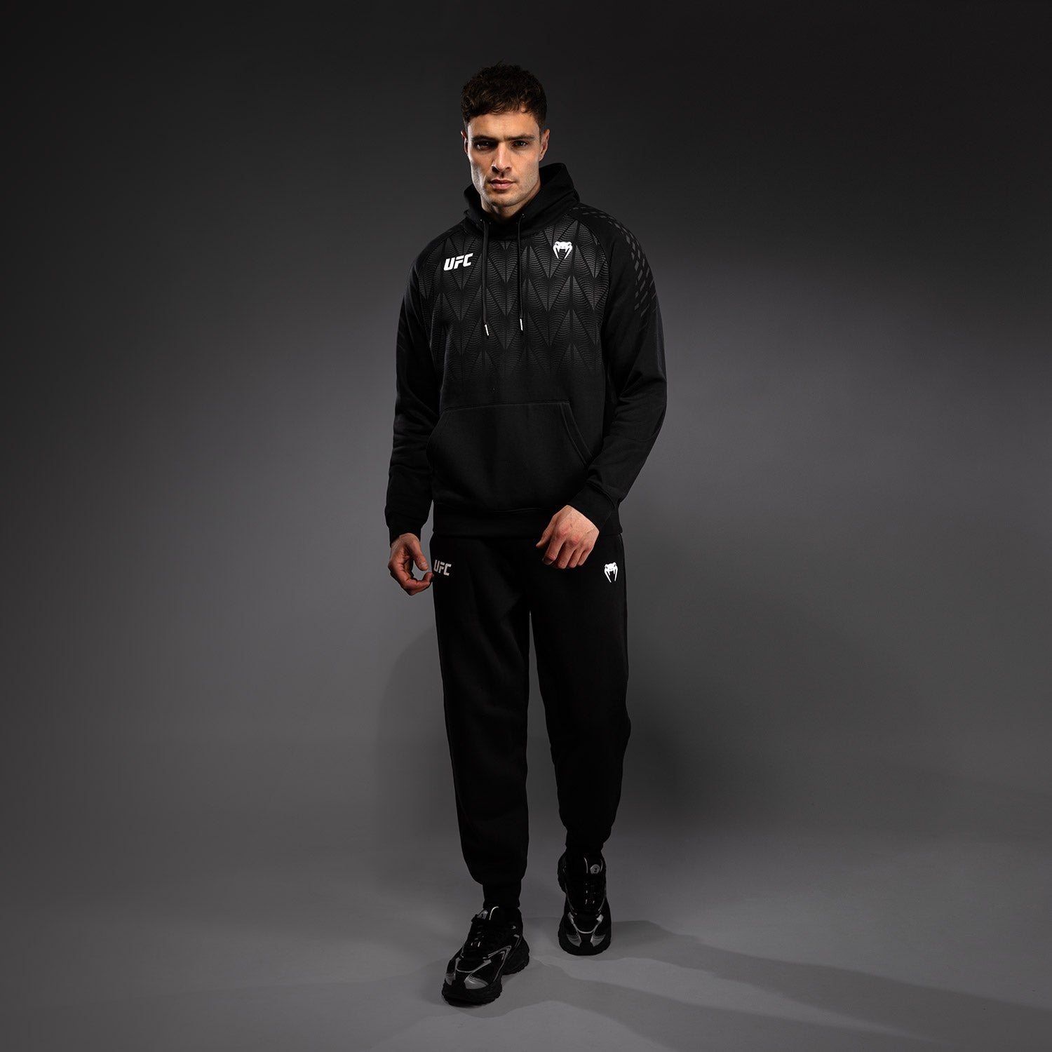 Men's UFC Zenith by Venum Replica Black Pullover Hoodie Personalized