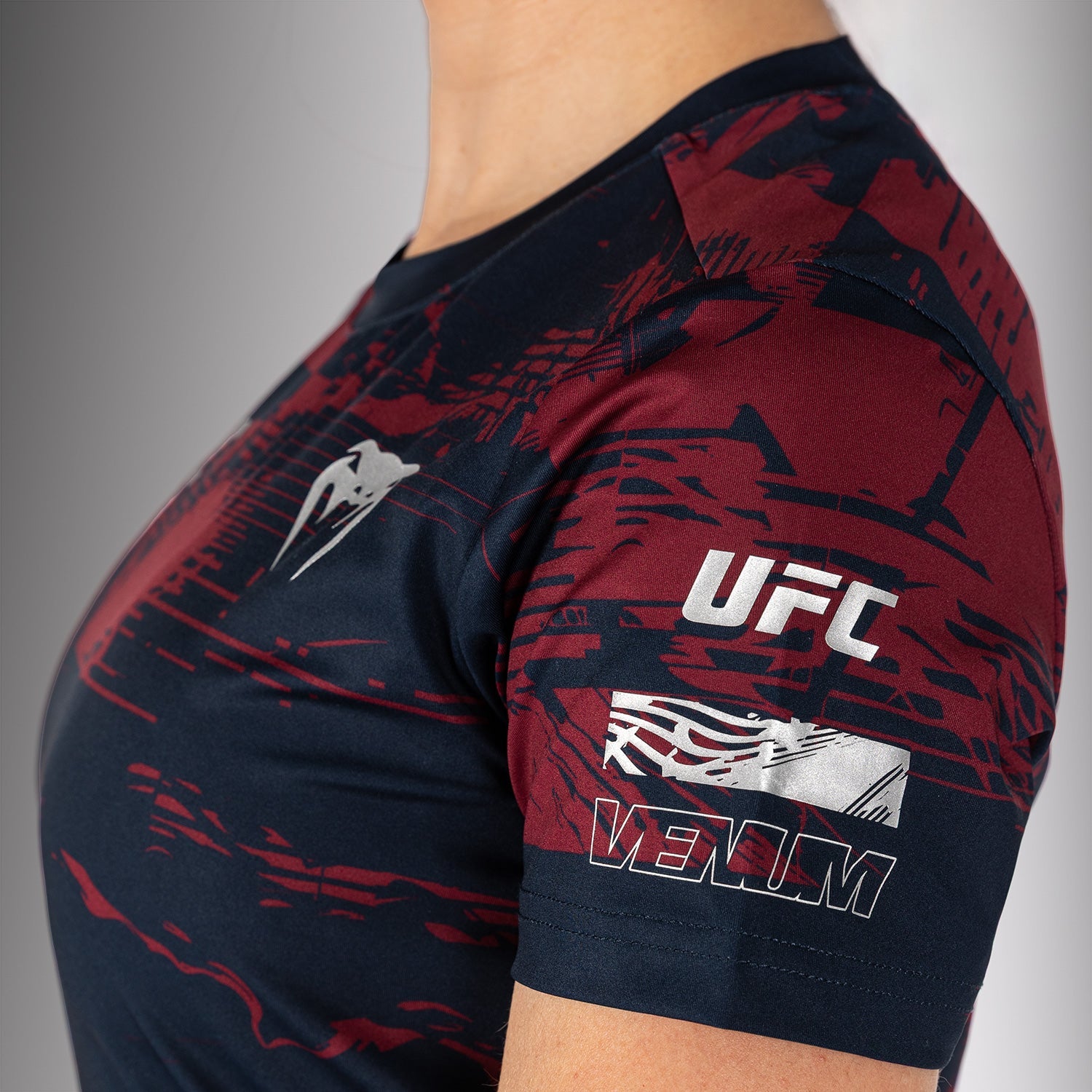 Women’s UFC Zenith by Venum Burgundy Authentic Fight Week Performance Short Sleeve T-Shirt  product-type_Dry Tech T-Shirts Venum