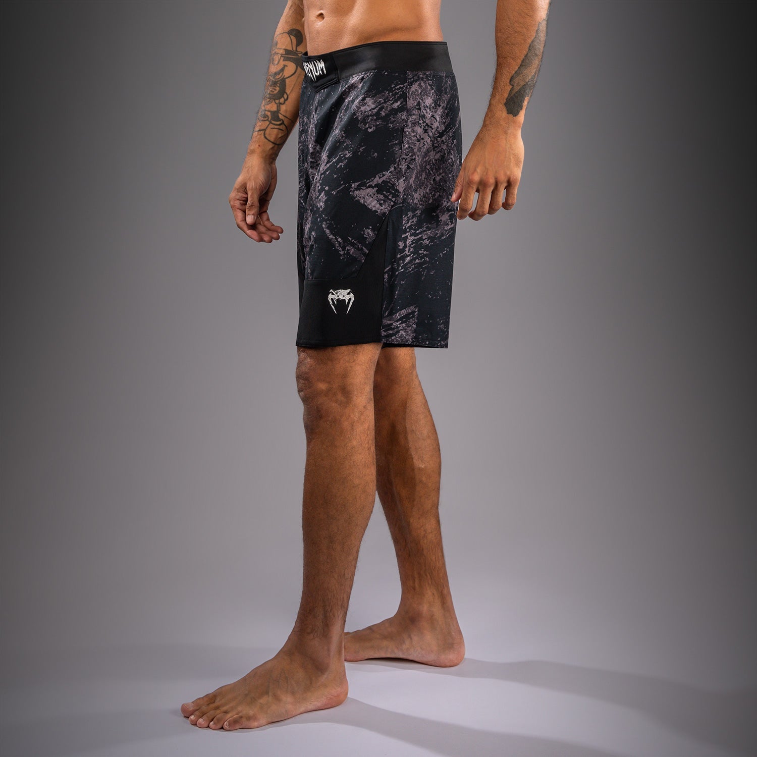 Venum Rage & Workout Fight Shorts - Black/Grey  product-type_MMA Shorts Venum