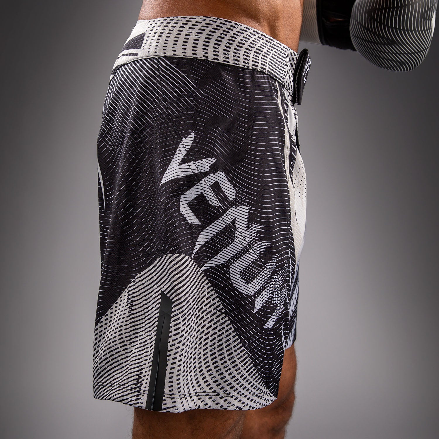 Venum Galactic 3.0 Fight Shorts - Off-White/Black  product-type_MMA Shorts Venum