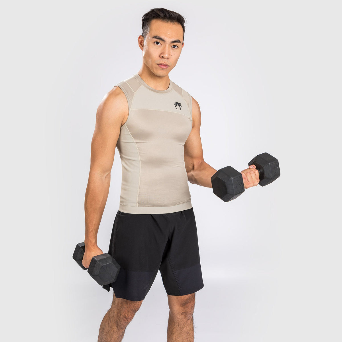 Venum G-Fit Air Rashguard Sleeveless - Sand  product-type_Compression T-Shirts Venum