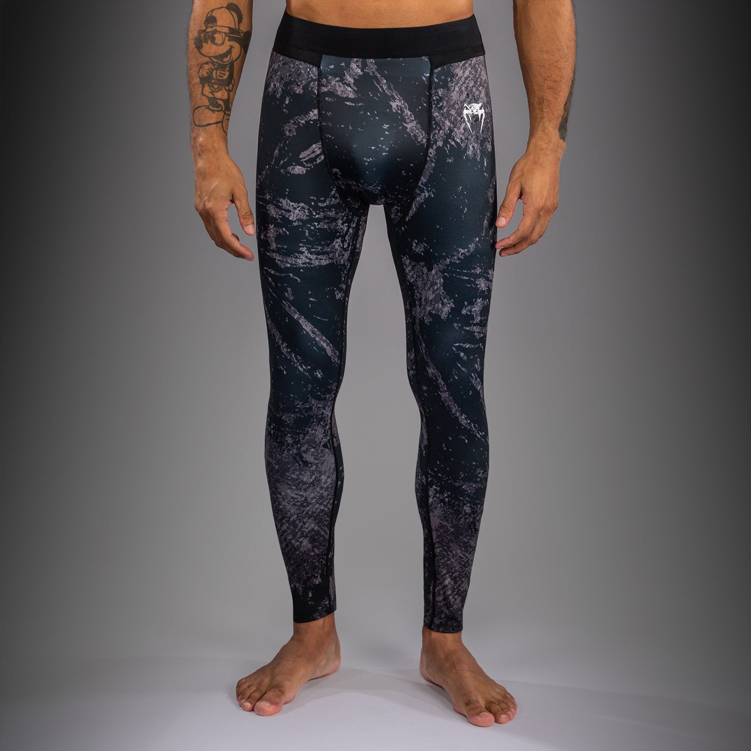 Venum Rage & Workout Compression Pants - Black/Grey  product-type_Compression Pants Venum