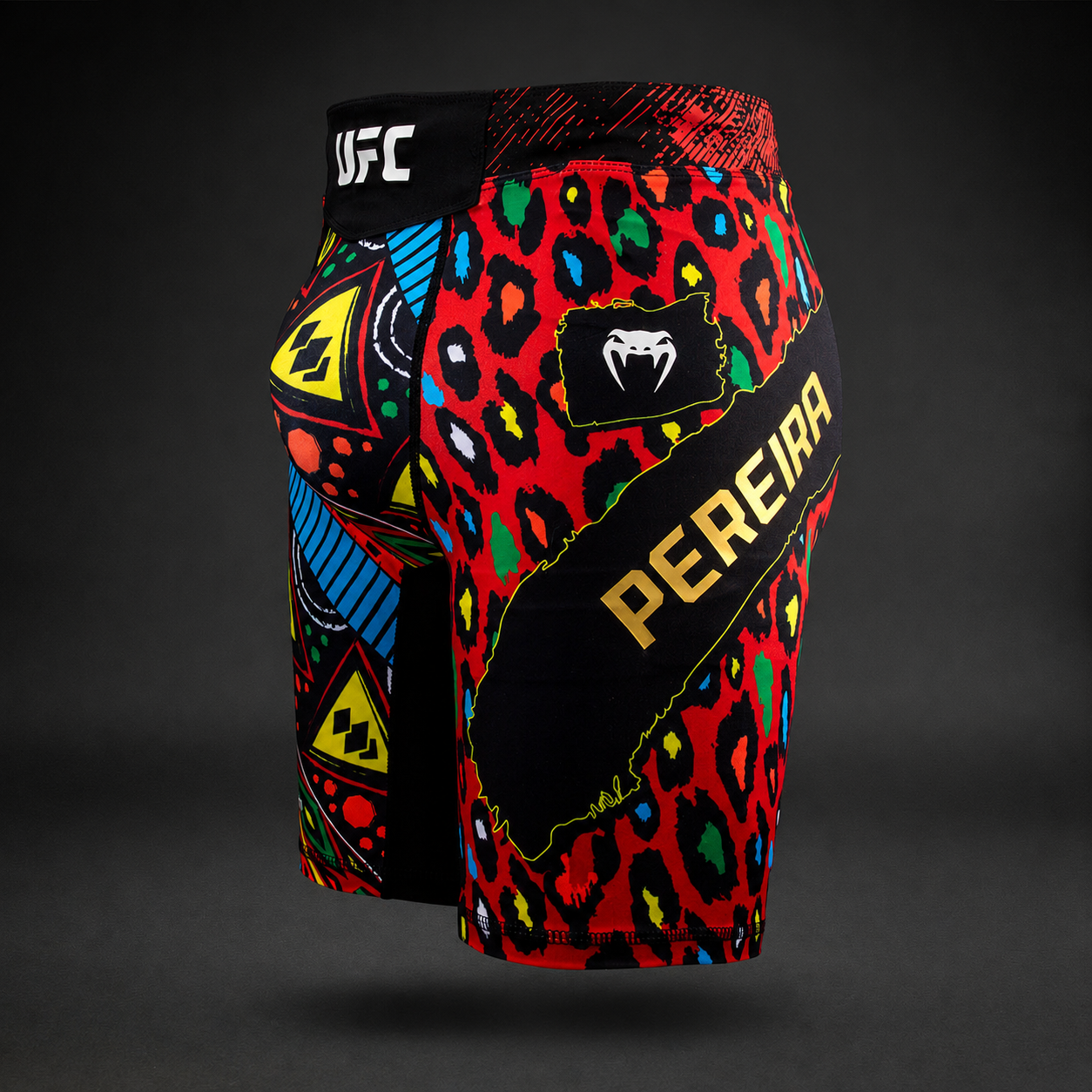 Men's UFC Unrivaled by Red Venum Alex Pereira Third Edition Vale Tudo Short