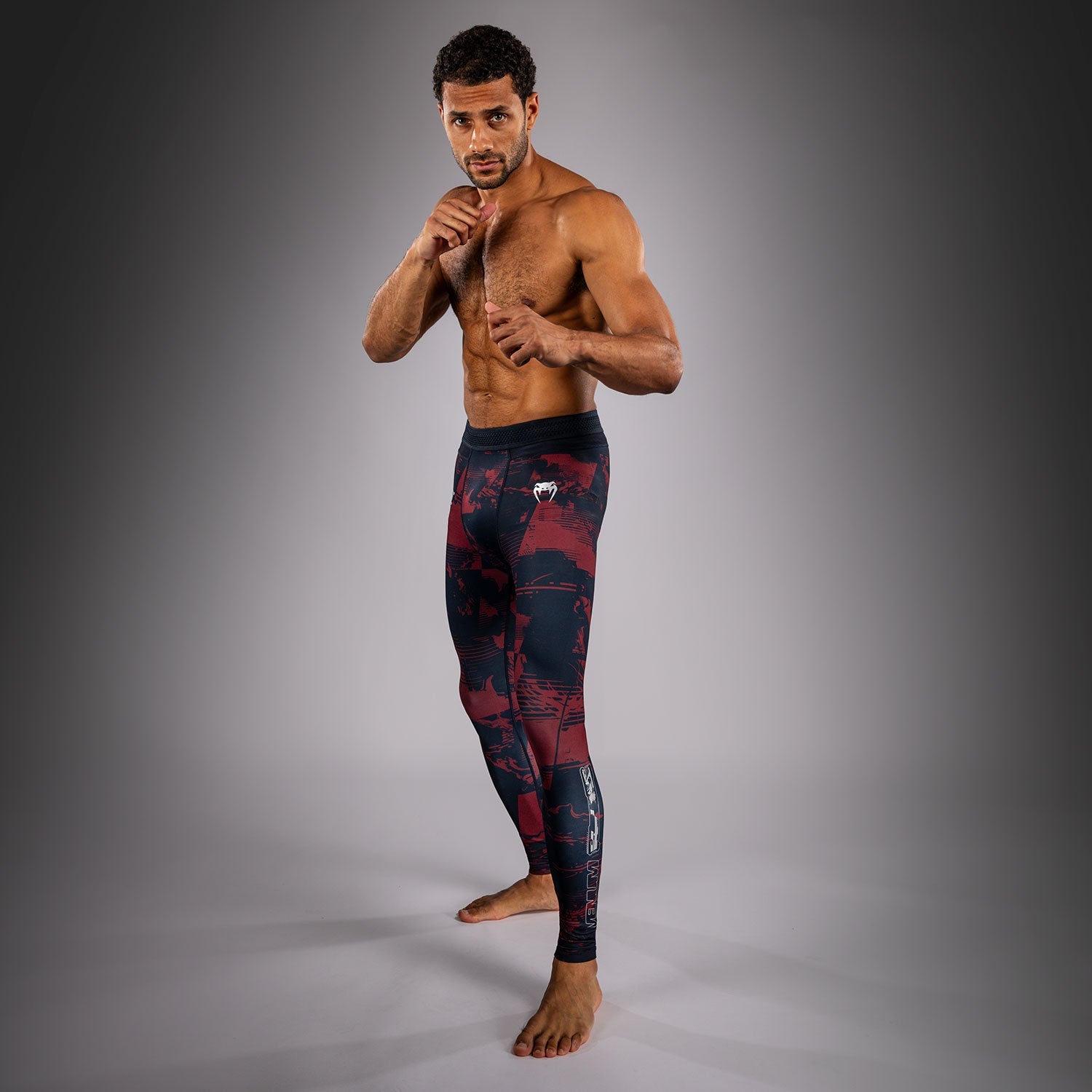 Men’s UFC Zenith by Venum Burgundy Authentic Fight Week Performance Tight  product-type_Compression Pants Venum