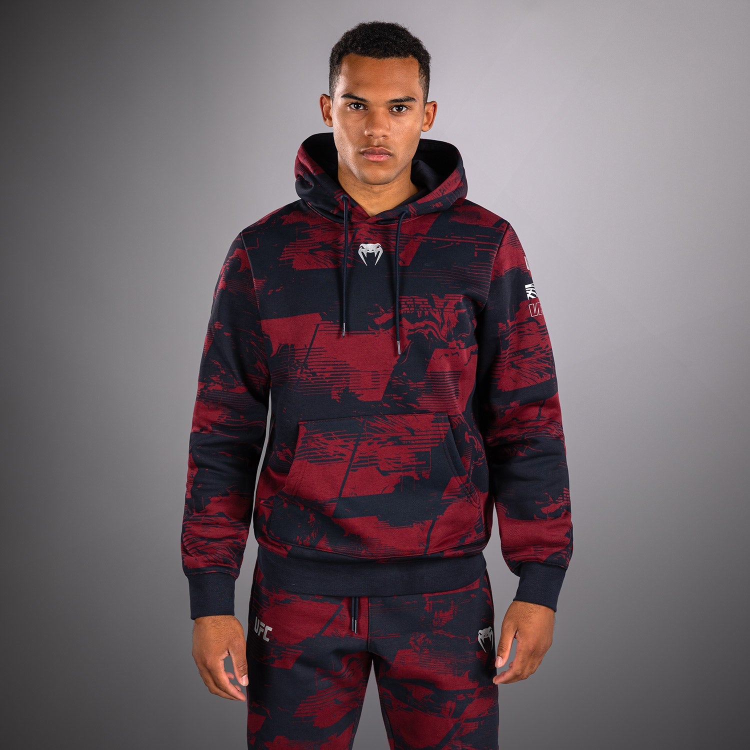 Men's UFC Zenith by Venum Burgundy Authentic Fight Week Pullover Hoodie  product-type_Sweatshirts Venum