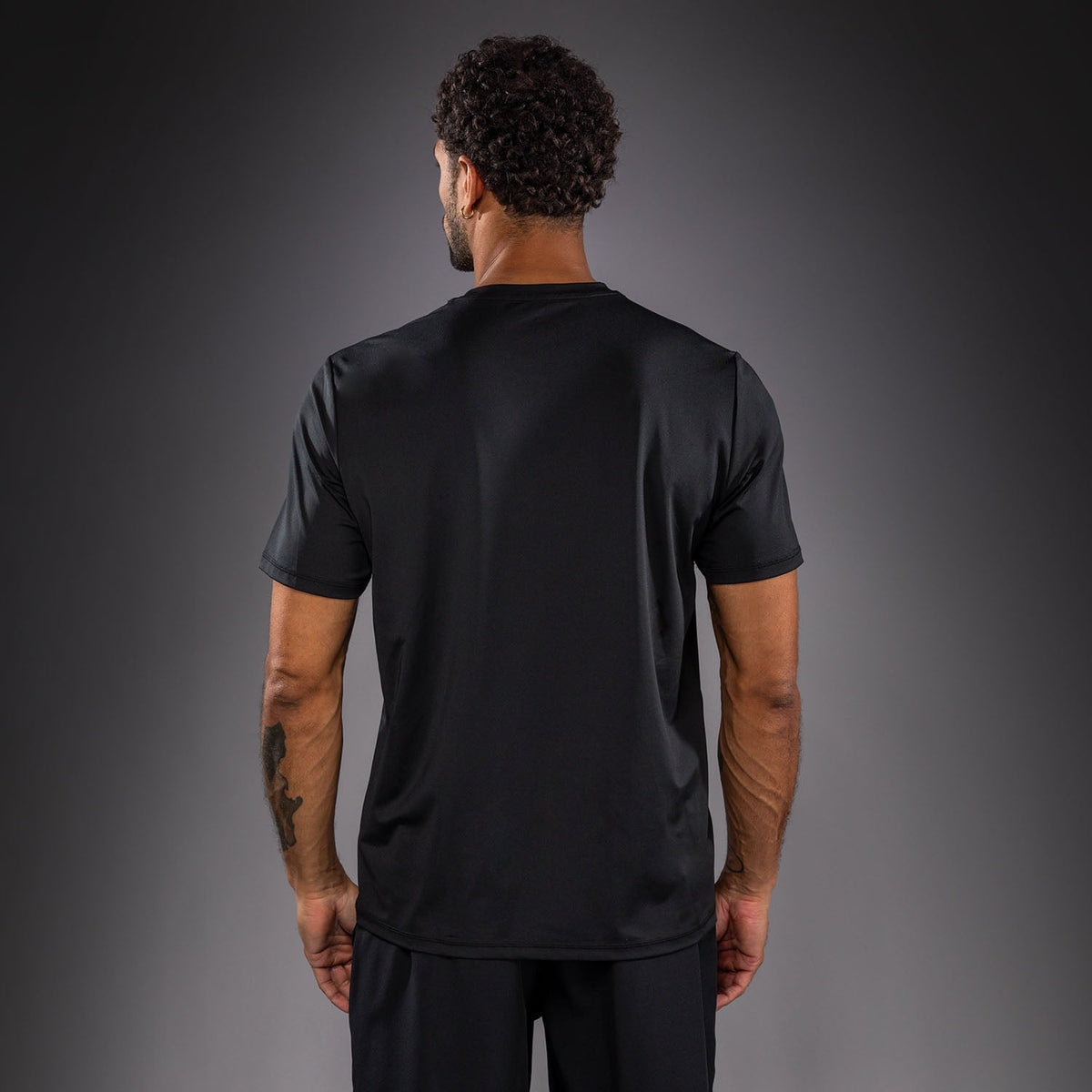 Venum Classic Dry Tech T-Shirt - Black/Silver  product-type_Dry Tech T-Shirts Venum