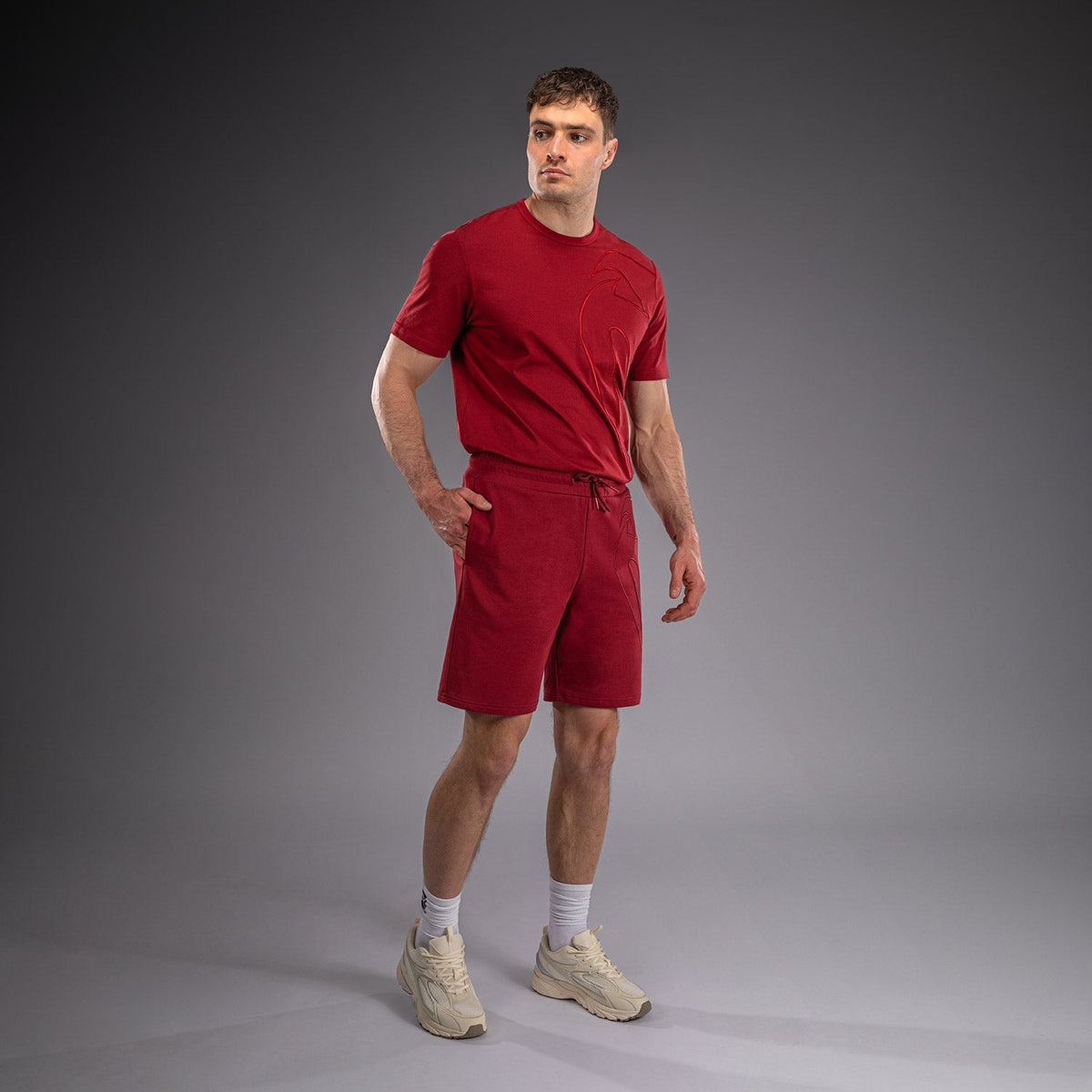 Venum Giant 3D Cotton Shorts - Red  product-type_Cotton Shorts Venum