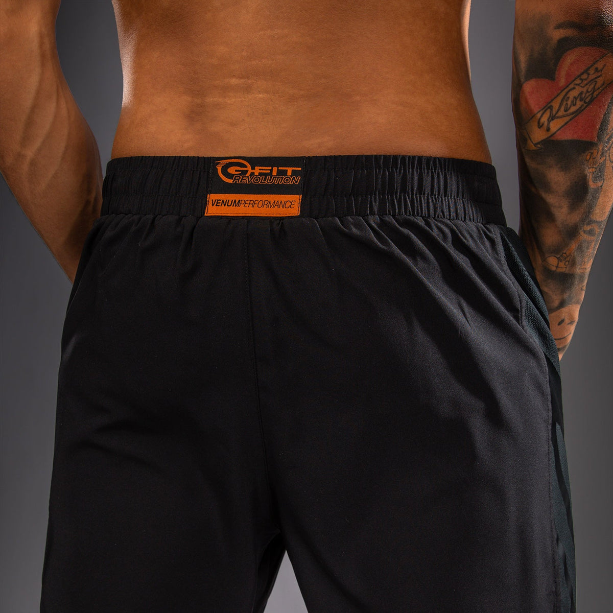 Venum G-Fit Revolution Training Shorts - Black/Copper  product-type_Training shorts Venum