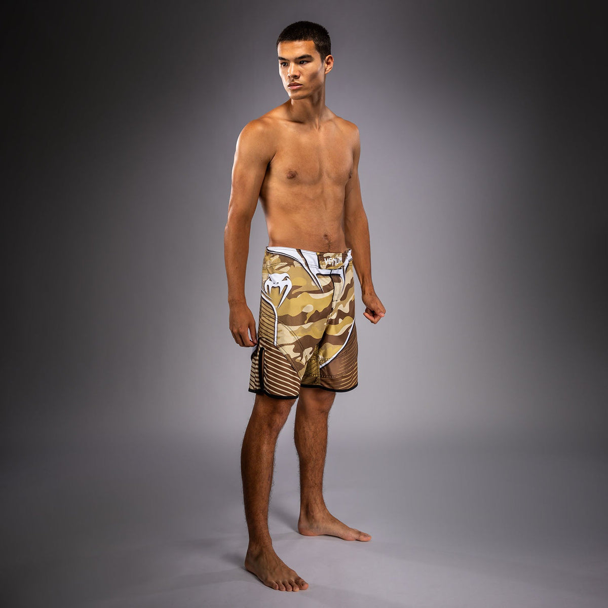 Venum Camo Hero Fight Shorts - Light Beige/Brown  product-type_MMA Shorts Venum