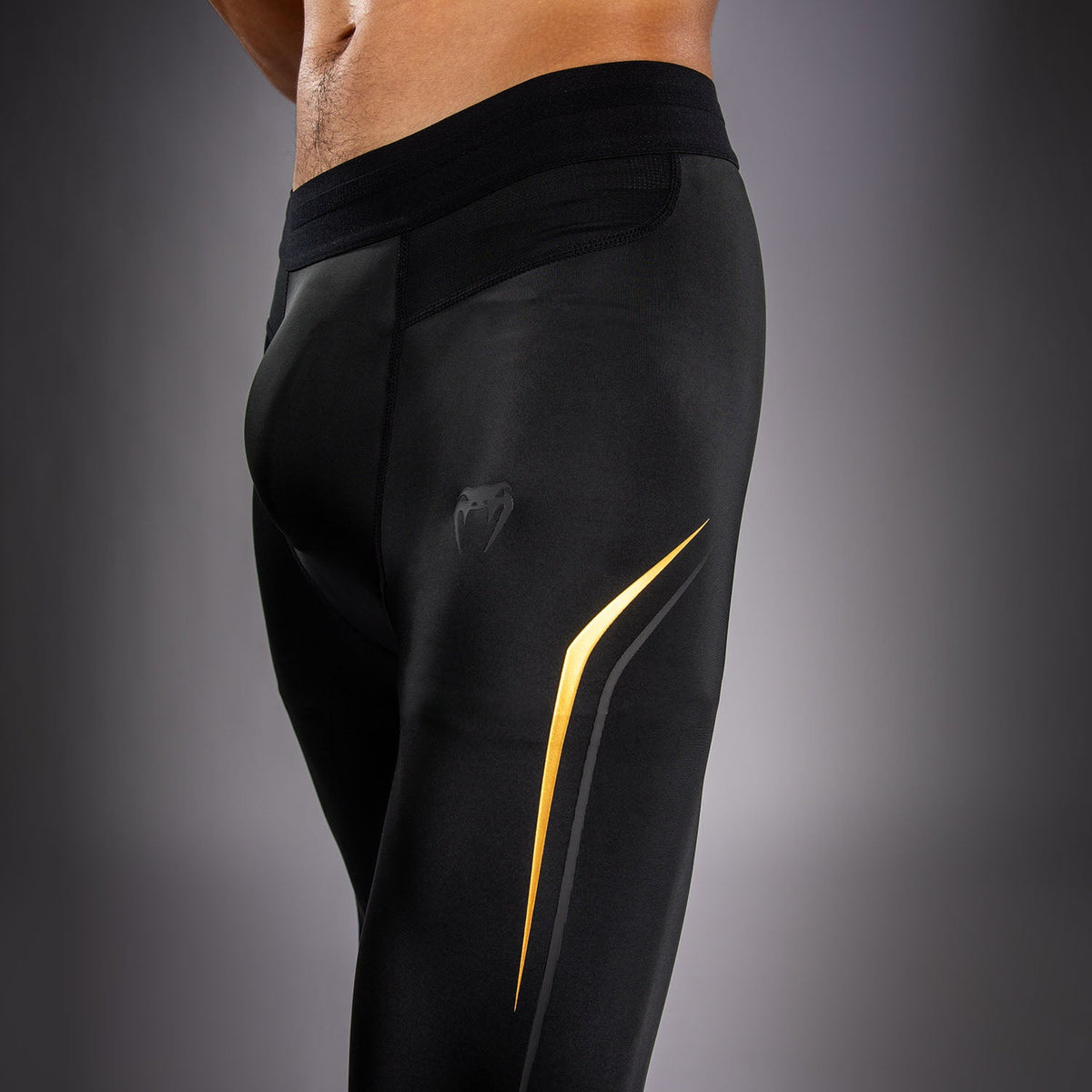 Venum G-Core Spats - Black/Gold  product-type_Compression Pants Venum