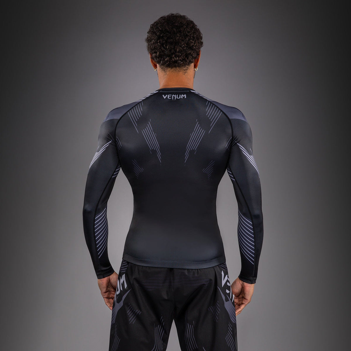 Venum No-Gi 6.0 Long Sleeve Rashguard - Black/Grey  product-type_Compression T-Shirts Venum