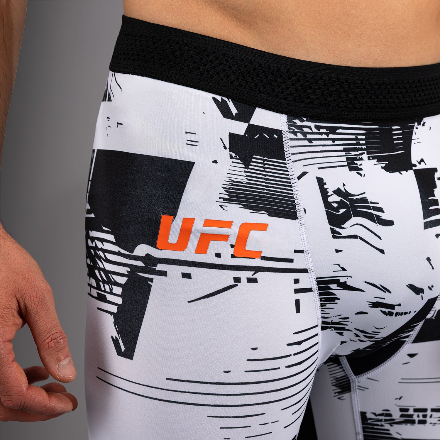 Men’s UFC Zenith by Venum White Authentic Fight Week Performance Vale Tudo Short  product-type_Compression shorts Venum