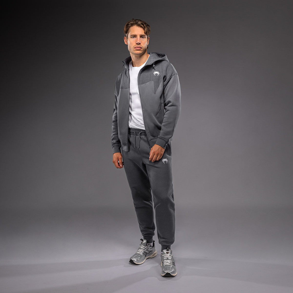Venum Attack Fleece & Weave Track Jacket - Grey  product-type_Sweatshirts Venum