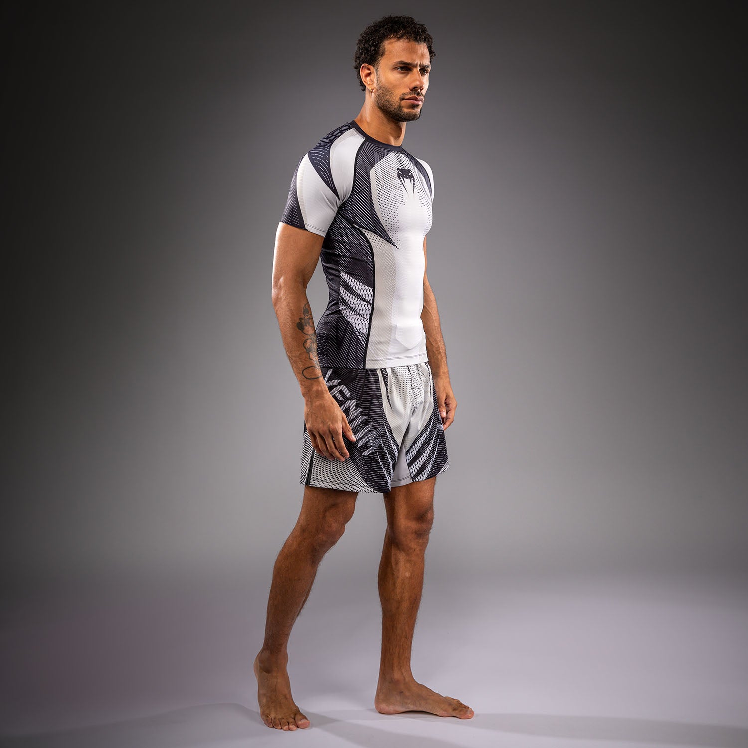 Venum Galactic 3.0 Short Sleeve Rashguard - Off-White/Black  product-type_Compression T-Shirts Venum