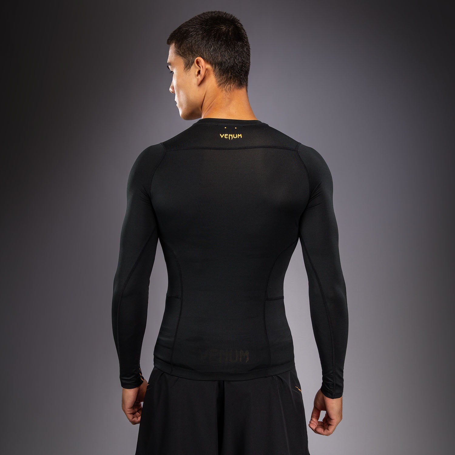 Venum G-Core Long Sleeve Rashguard - Black/Gold  product-type_Compression T-Shirts Venum