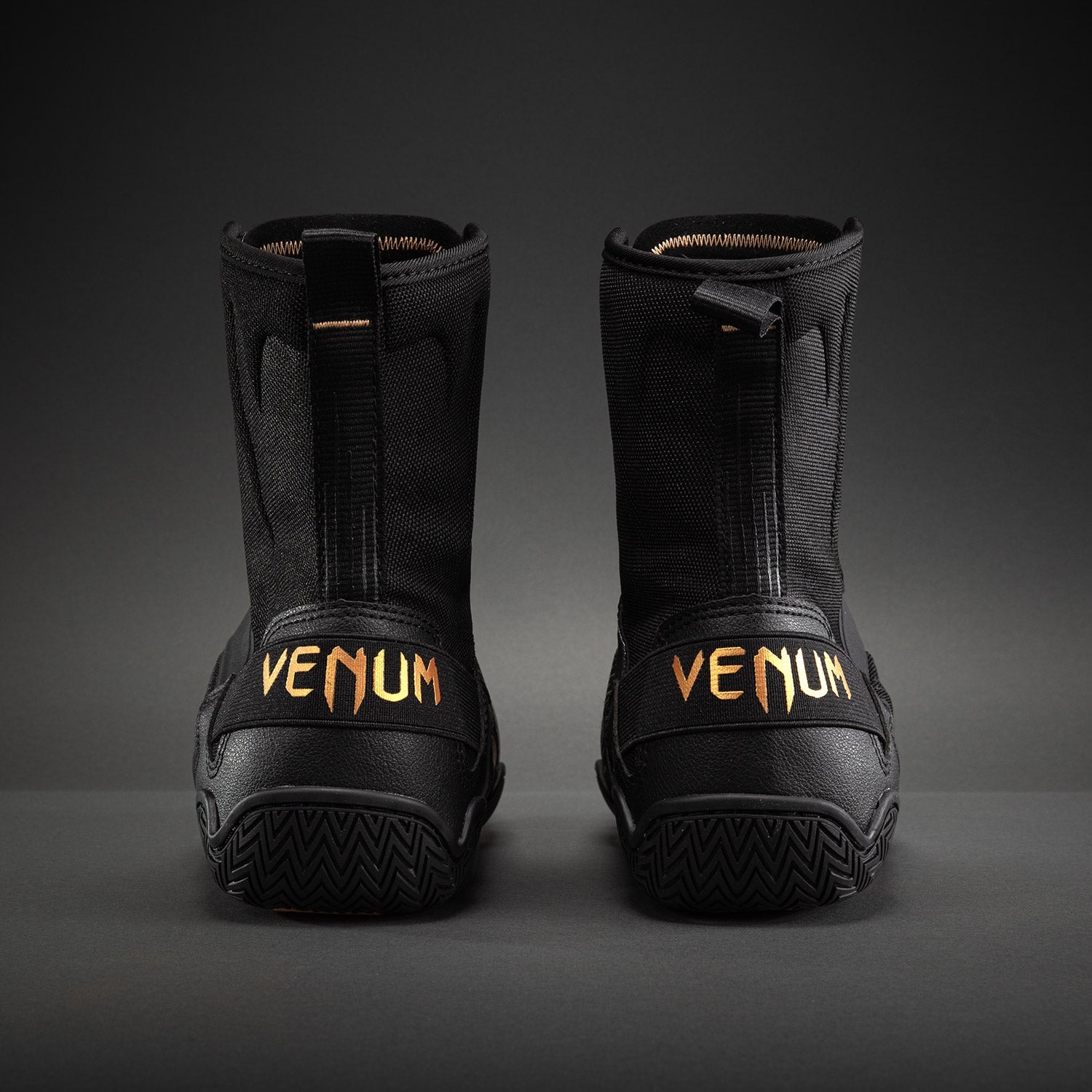 Venum Elite Neo Boxing Shoes - Black/Gold  product-type_Boxing shoes Venum